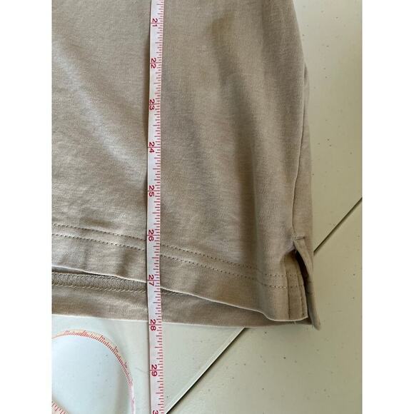 COS Long Sleeve Shirt Mens L 100% Cotton Beige Minimalist Regular Fit Neutral - Picture 6 of 9